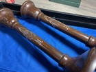 Pair Of - 8-1 2    Heintz Art Metal  Candlesticks Sterling Silver On Bronze 3126