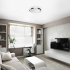 Led Ceiling Lights Flush Mount Brushed Nickel 1200 Lumens Adjustable Brightness