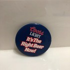 Vintage Beer Advertising Pinback Button -- Coors Light   breweriana 