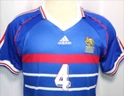 Vtg Adidas France Viera 1998 Fifa World Cup Soccer Football Jersey Mens Size Med