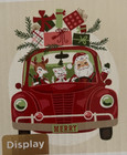 Hallmark Diamond Painting Kit Santa Car 12x16  Canvas New Christmas