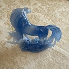 Disney Blue Horse Figurine Plastic Toy Pegasus   Stallion Collectible Play Figur