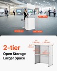 Vevor Trade Show Display Podium Table Counter Stand 30 91 x14 96 x71 46  Folding