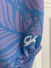 Gk Elite Cl Child Large L Purple Blue Print Gymnastics Leotard Nylon