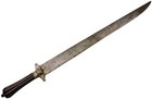 Antique Rare Gothic English Or German Hunting Sword  Inlaid Copper Crusader Mark