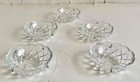 Vintage Clear Glass Bobeche Candle Cup Chandelier Candelabra 4 Connector Pin