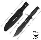 Flissa Survival Hunting Knife W sheath 15 Inch Fixed Blade Tactical Bowie Knife