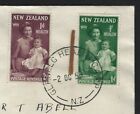 1950 New Zealand Scott  b36-b37 Health Stamp Fdc - Princess Elizabeth   Charles 