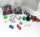 Lot Of Red  White  Green Dice  Wood  Lucite  And Plastic Die Various