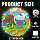 36 Large Led Dart Board  Double Sided Dartboard With 20 Led Sticky Balls Dinosau