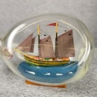Vintage Handmade Ship In A Bottle With Cork   Wax Seal     6    Nautical Decor