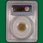 1856 Slanted 5 Indian Princess Gold Dollar Pcgs Au58 Almost Uncirculated Coin