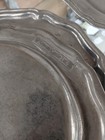 Lot Of 8 Vintage Crown Castle Ltd 10  Pewter Plates Made In The Usa Complete Set