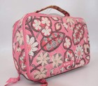 Vera Bradley Large Blush   Brush Cosmetic Bag In  blush Pink  Pattern