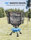 360   Camo Silent Swivel Blind Hunting Chair Adjustable Folding Hunting Fishing