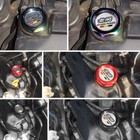 Red Racing Engine Oil Filler Cap Radiator Cap Cover Mugen Power For Honda Acura