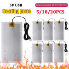 5 10 20pcs 5v Usb Electric Heating Pads Warmer Element Film Heater Pads Warm Fee