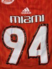 Miami Hurricanes Acc 2015 Adidas  45 Game Used Football Jersey Size Xl Orange