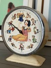 Bayard Snow White Alarm Clock Disney Antique Vintage  France - Does Not Run