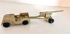 Marx Desert Fox - Tan Jeep   Howitzer - Very Good  - Must See Item