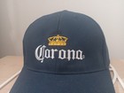 Corona Mens Adult Navy Blue Ball Cap Hat Strap Back Beer Promotional Alcohol New