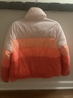 Wild Fable Women s Colorblock Puffer Jacket Snap Pockets Insulated Pink orange