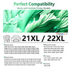 21xl 22xl High Yield Ink Cartridges Combo Pack    2-pack  1 Black   1 Tri-color 