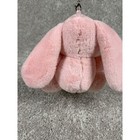 Pink Plush Bunny Rabbit Keychain Cute Stuffed Animal Bag Charm Kawaii