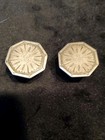 Silver Seated Liberty Quarter Love Token Cuff Links  jlt 