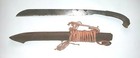 Antique Ginunting Sword Jade Balato Indonesian Philippines Filipino Scabbard