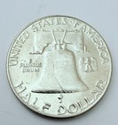 1954-d Franklin Half Dollar Gem Bu Uncirculated 90  Silver Au Condition  2653