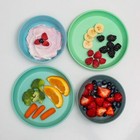 Bamboo Kids Plates   Bowls Set - 8pc Dishwasher Safe Bpa Free