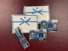 Vera Bradley Katalina Blues Set   2 Pkg Correspondence Cards diecut Notepads  Pens