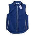 Nwt Peter Millar Women   s Surge Golf Vest Navy Blue Zip-up Performance Size S