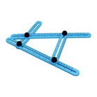 Angleizer 4 Fold Tile Ruler Multi Angle Template Tool Drill Tile Measuring Guide