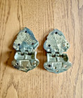 Antique Aab Co American Art Bronze Eastlake Cabinet Hinges Pair C1890