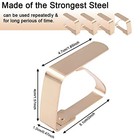 4 Pieces Tablecloth Clips  Tablecloth Holders  Stainless Steel Table Cover Gold