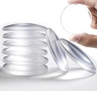 Door Stoppers For Wall Transparent 8pcs  Medium Size 2  Quiet Wall Protector    