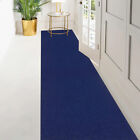Custom Size Navy Blue Stair Hallway Runner Rug Rubber Back Non Skid 22  26  31 