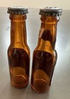 Vintage 1952 Schlitz Glass Beer Bottle Salt   Pepper Shakers