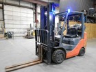 2014 Toyota 8fgcu30  6 000   6000  Cushion Tired Forklift W  3 Stage Mast  Ss