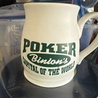 Vintage Binion s Horseshoe Poker Capital Of The World Series Mug Coffee Cup Rare
