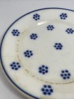Antique German Blue And White Flower Print Plate As-is