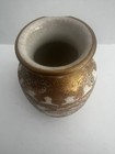 Antique Japanese Meiji Period Satsuma Vase Scholar Asian As Is