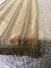 Vintage Style Table Runner-sage tan gold-15x58-damask Fabric-reversible 