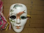 Vintage Lot Of 2 Ceramic Masks Wall Decor
