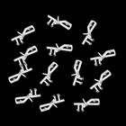 20 Pcs Hidden Channel Valance Clips For Blinds  1-7 8inch Clear Blind Clips F