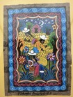 Ferman Rodriguez Signed Mexican Folk Art Harvest Painting Framed 10 5    X 8 5   