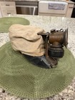Antique Coal Miners Soft Cap And Lamp