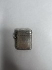Antique Art Nouveau Sterling Silver Repousse Us Mail Stamp Holder Vesta Case